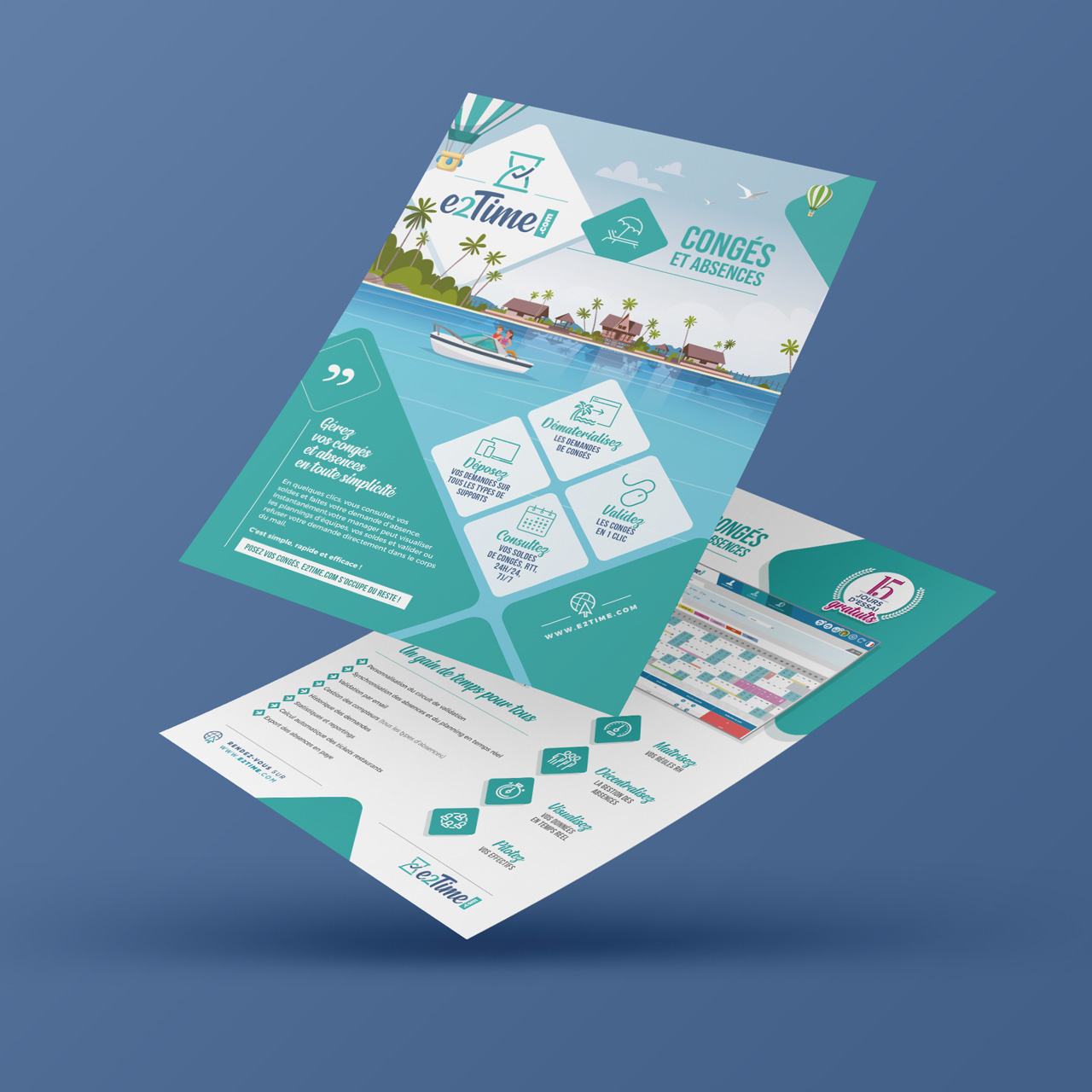 Création de flyer – e2time.com