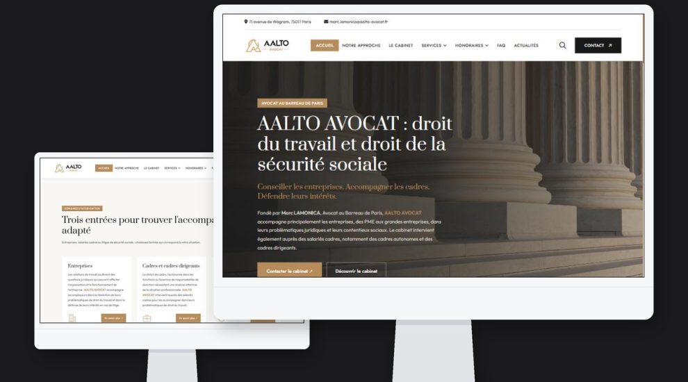 Création de site internet – Aalto Avocat