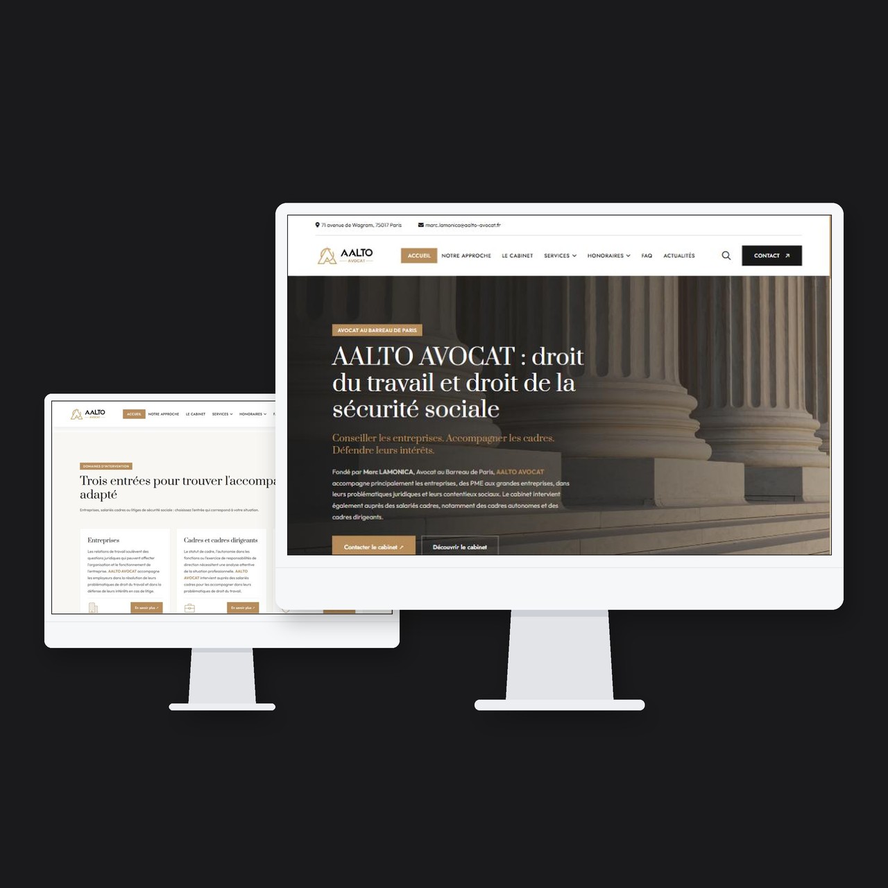 Création de site internet – Aalto Avocat